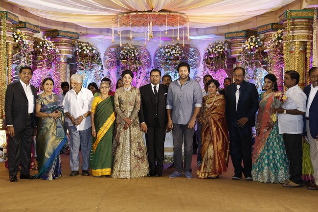 Producer Abinesh Elangovan - Nandhini Reception Stills
